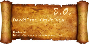 Darázsi Oktávia névjegykártya